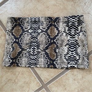 Princie Snakeskin Printed Bandeau